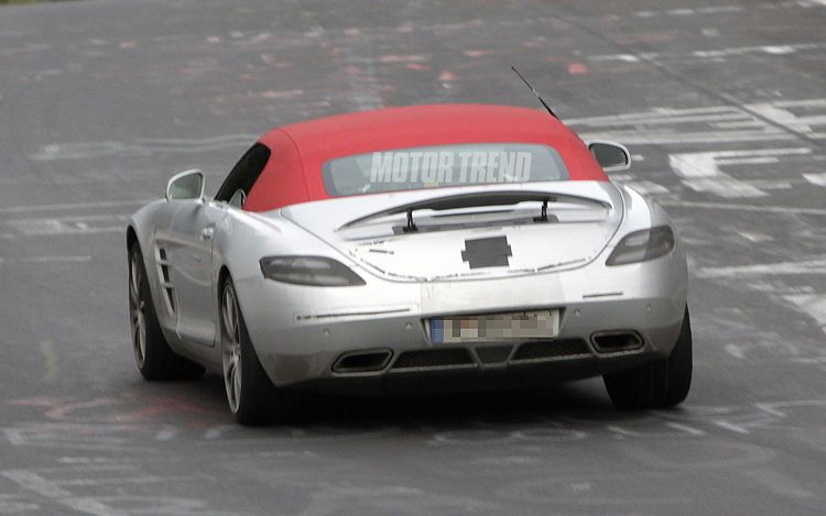 Mercedes SLS AMG Roadster Spied at the Nurburgring